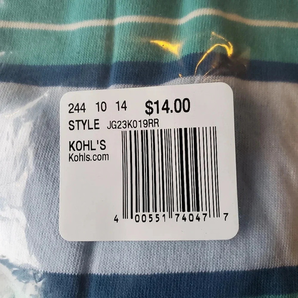 SO | Essential Crewneck Long Sleeve T-Shirt in Blue Stripe sz Various - Picture 7 of 9